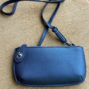 Slate grey crossbody clutch